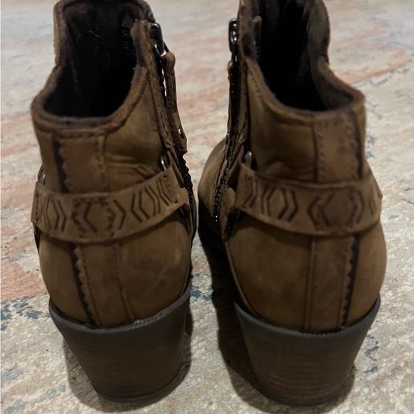 Brown Leather Ankle Boots - Picture 3 of 6